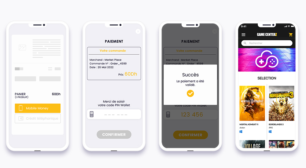 DV PASS mobile money payment flow DV PASS mobile money payment flow